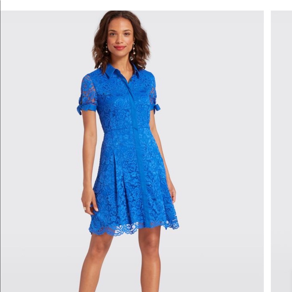 NWT Draper James lace shirtdress